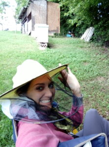 At the bee farm
